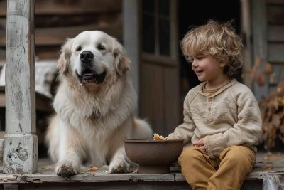 L’incroyable tendresse entre un chien géant et un petit garçon