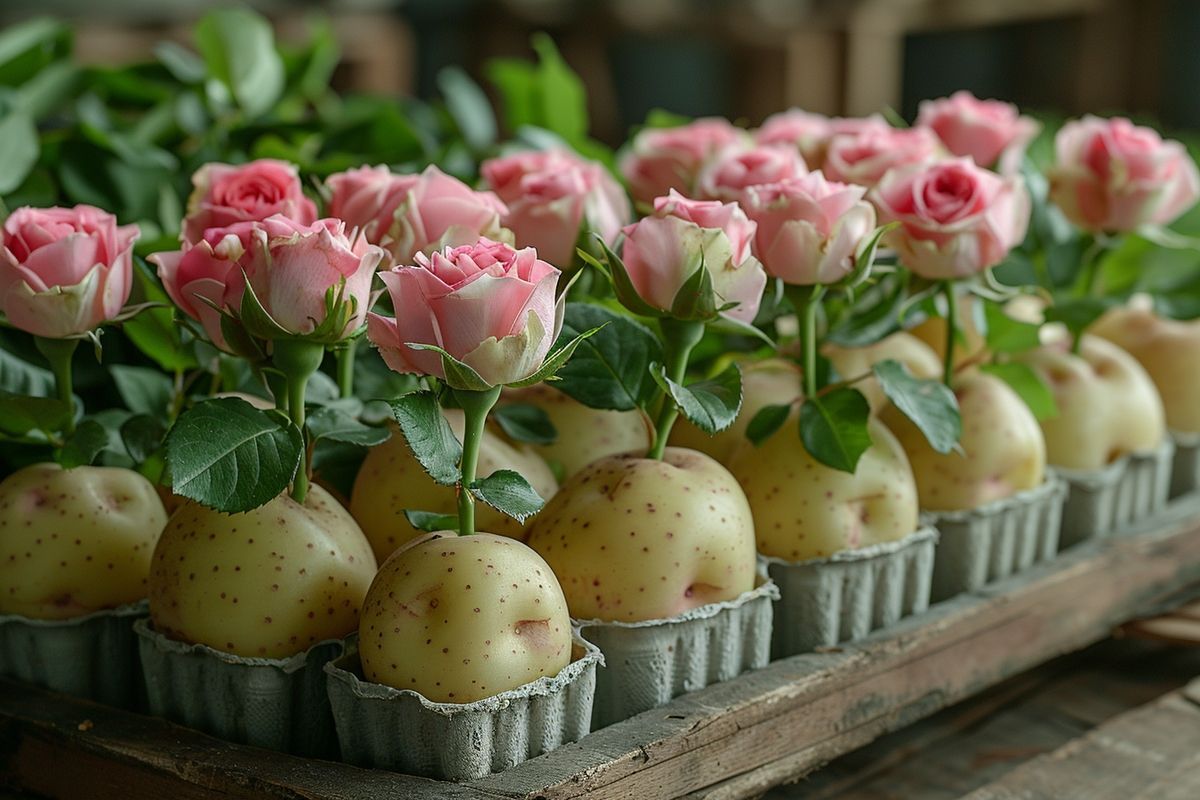 Réussissez vos plantations de roses grâce à une astuce avec des pommes de terre